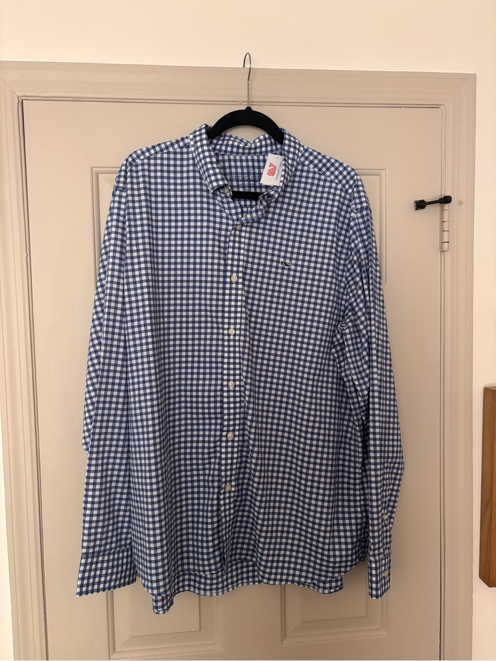 Vineyard Vines Blue and White Gingham Button-Down Shirt